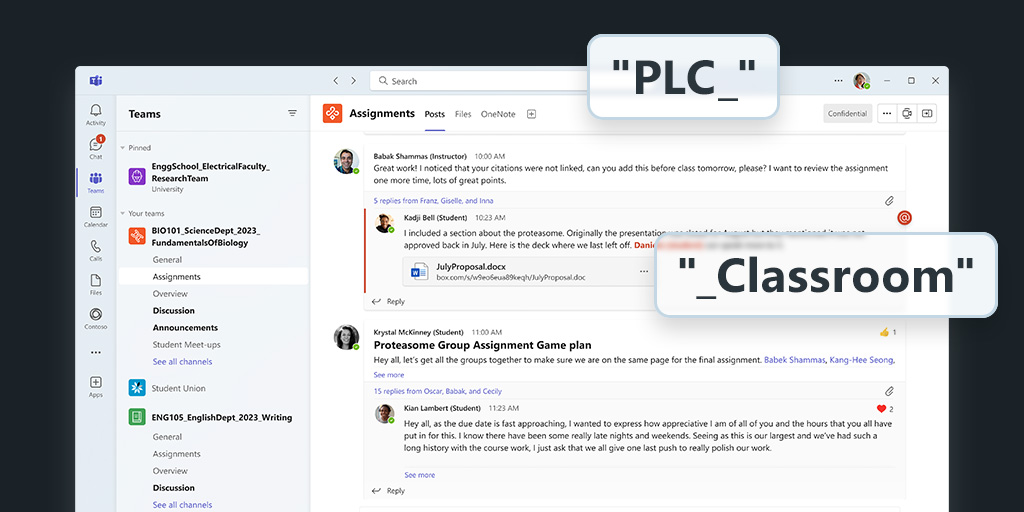 Microsoft Teams Naming Convention for Universities